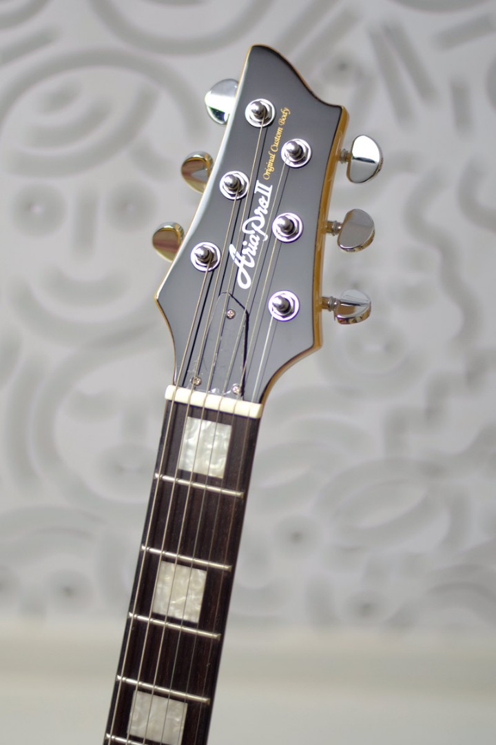 Guitarra Aria Pro II PE-480 Les Paul See-Through Black Burst com