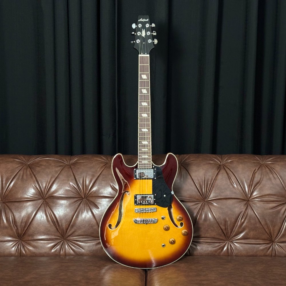 Guitarra Aria Pro II TA-Classic Brown Burst Semi-Acústica Alnico-5