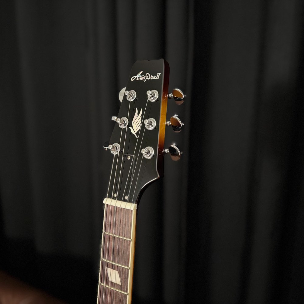 Guitarra Aria Pro II TA-Classic Brown Burst Semi-Acústica Alnico-5