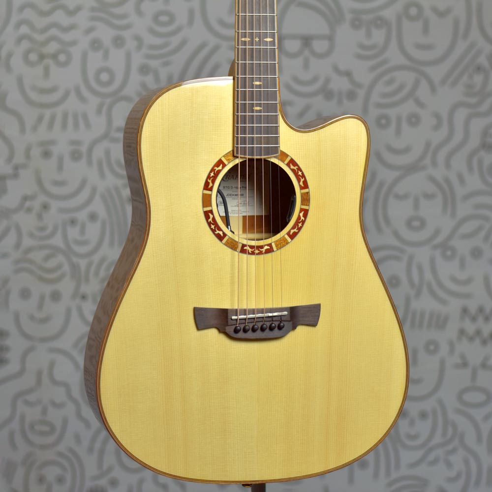 Violão Crafter D16CE Pro Dreadnough Folk Aço Elétrico