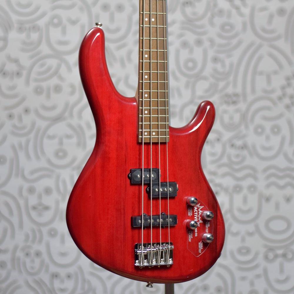 Contra Base Beat Contra Baixo Cort Action Bass Plus Precision Jazz Ativo Transparent Red ...