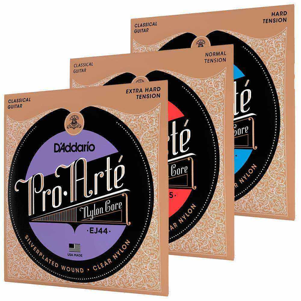 Corda D'Addario Pro-Arté Nylon Violão Clássico (Tensão Medium, Hard, Extra-Hard)