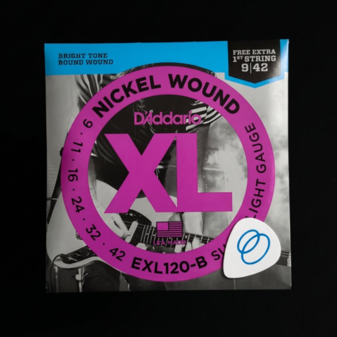 Encordoamento D'addario EXL para Guitarra (09, 010, 011)