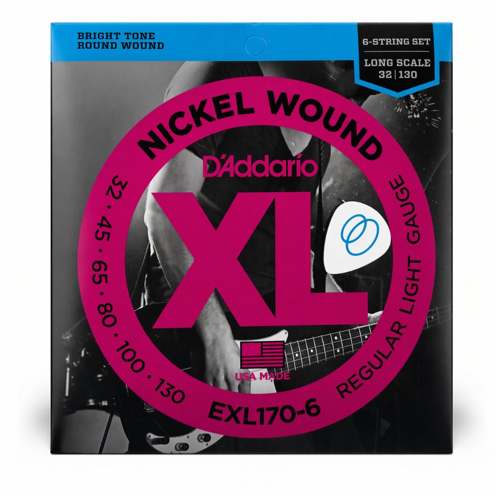 Corda D'addario Contra-Baixo 045 EXL170 4 5 e 6 Cordas