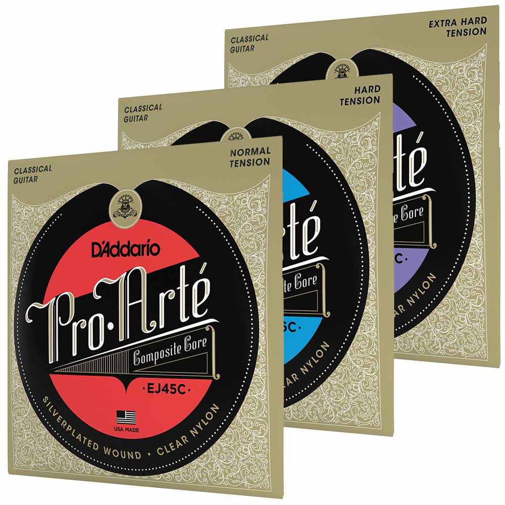 Cordas de Nylon para Viol�o Cl�ssico Pro-Art� Composites D'Addario (Medium, Hard, Extra-Hard)