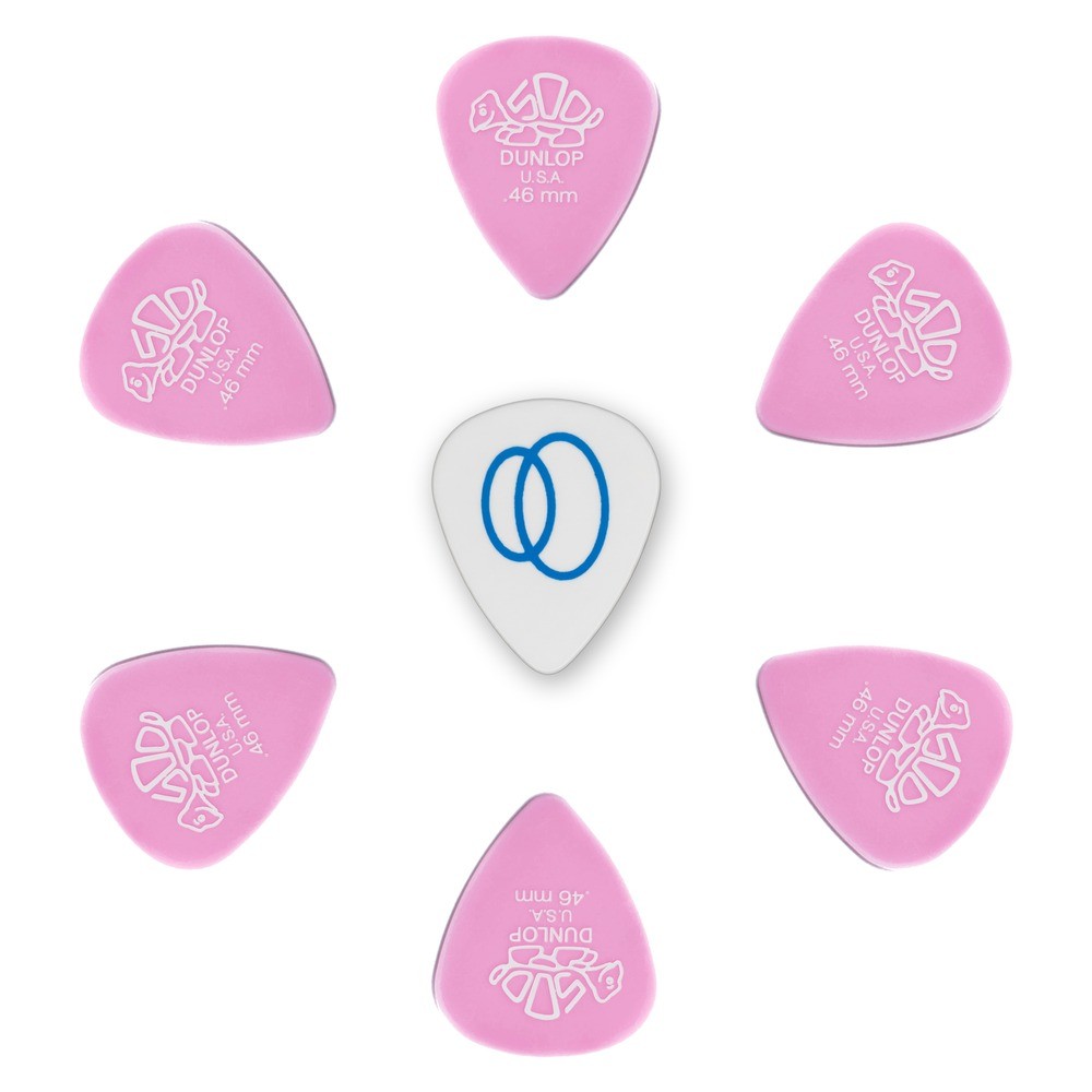 Palheta Dunlop Delrin para Guitarra, Baixo e Violão (Pacote c/6)