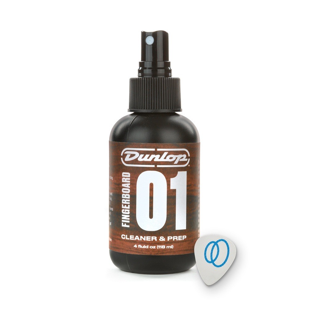 Limpador de Escala Dunlop Fingerboard 01 Cleaner & Prep 6524 118 ml + Palheta Groover