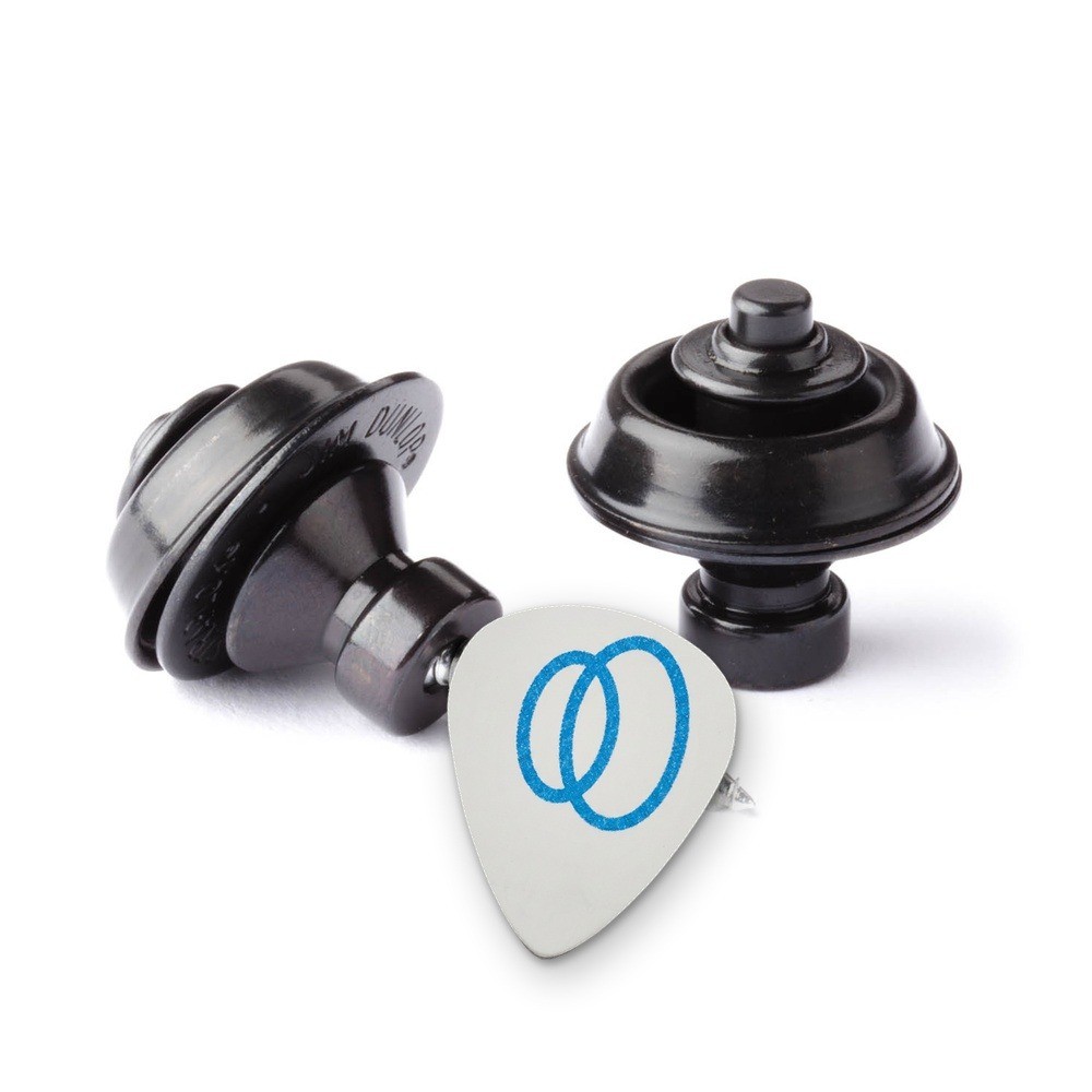 Strap Lock Dunlop Straplok Traditional SLS1503BK Preto Trava de Correia + Palheta Groover