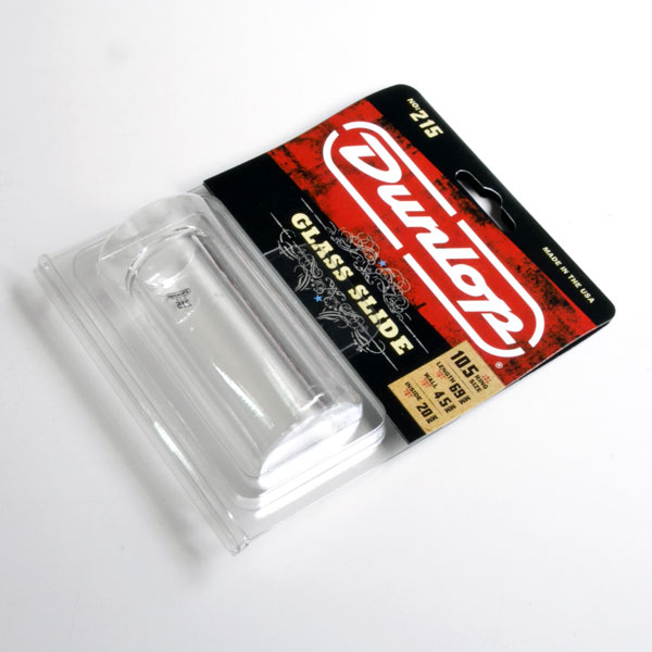 Slide Dunlop Pyrex de Vidro Grosso Médio para Guitarra e Violão