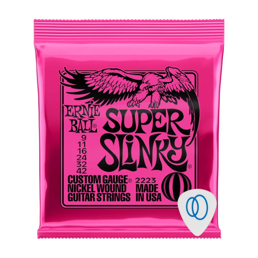 Cordas Ernie Ball para Guitarra Diversos Calibres 09, 010, 011