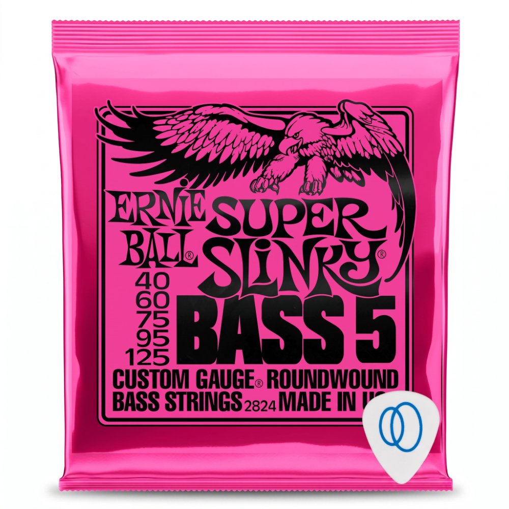 Corda Ernie Ball Baixo 5 Cordas Super Slink 045-125