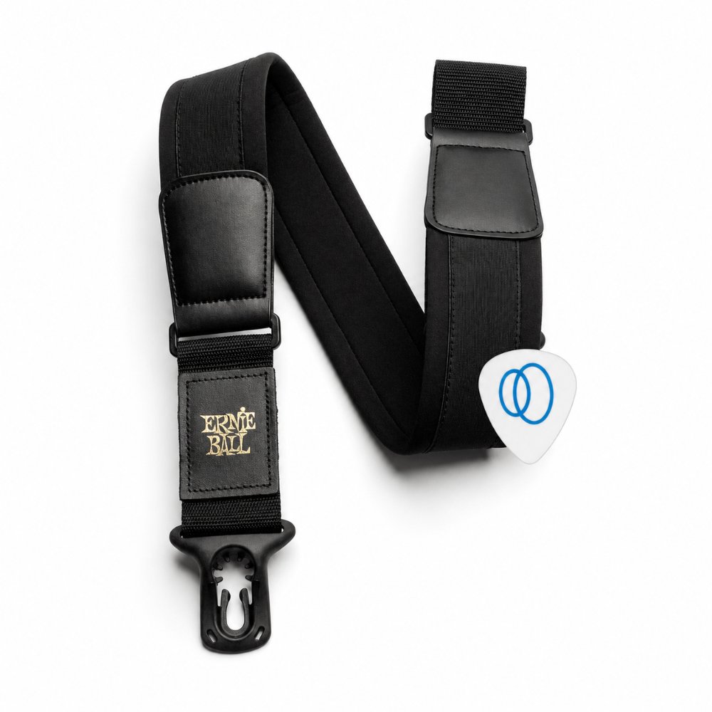 Correia Acolchoada Ernie Ball P04145 em Neoprene p/ Baixo e Guitarra