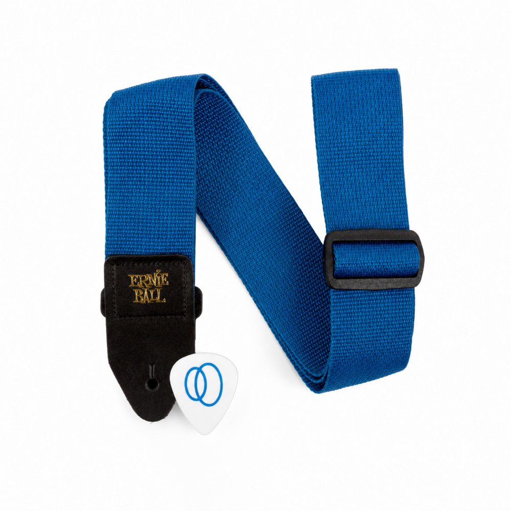 Correia Ernie Ball Polypro Azul Pérola P05352 Guitarra Baixo Violão Azul