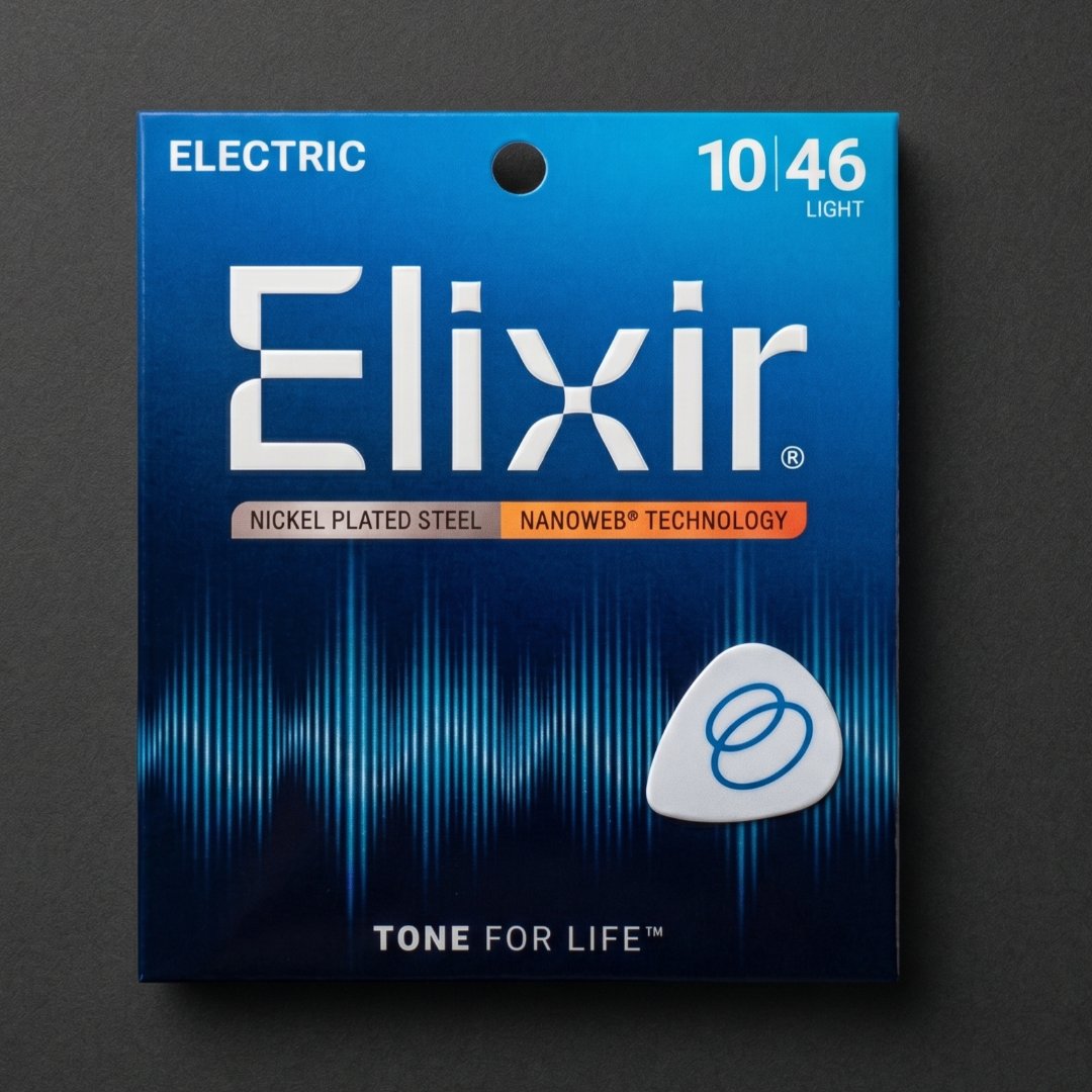 Jogo de Cordas Elixir 010 Light para Guitarra Nanoweb