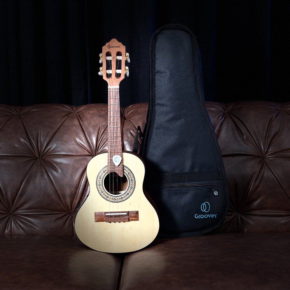 Cavaquinho Giannini Raiz CS1 Imbuia EQ NS Eletroacústico Bag Groover