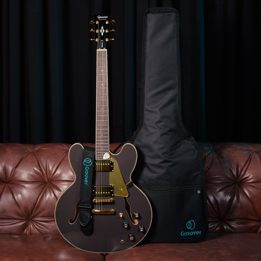 Kit Guitarra Giannini GAE06 Semi Acústica Linha Sonic Deluxe