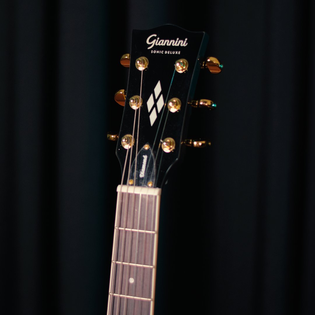Kit Guitarra Giannini GAE06 Semi Acústica Linha Sonic Deluxe