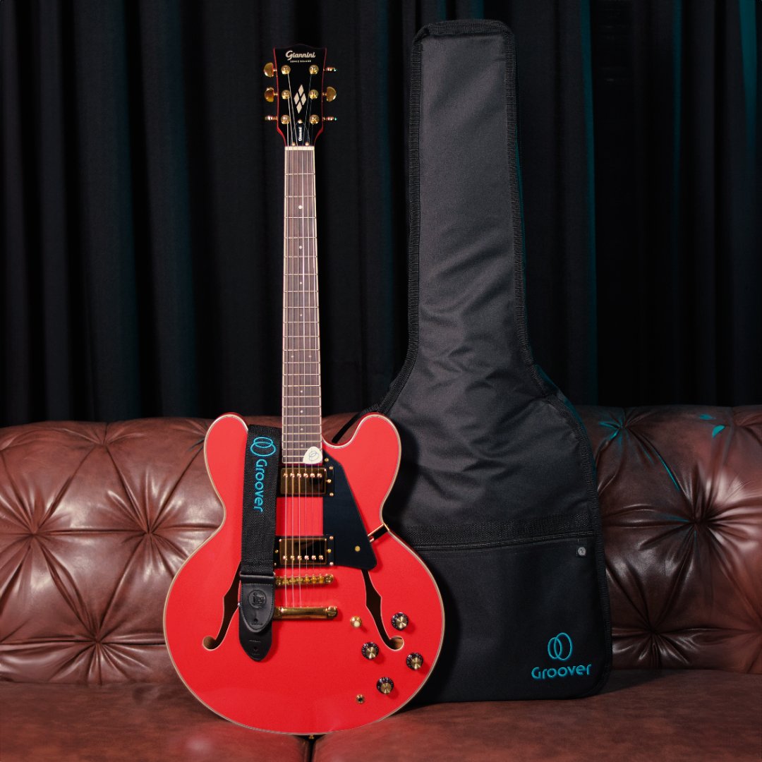 Kit Guitarra Giannini GAE06 Semi Acústica Linha Sonic Deluxe
