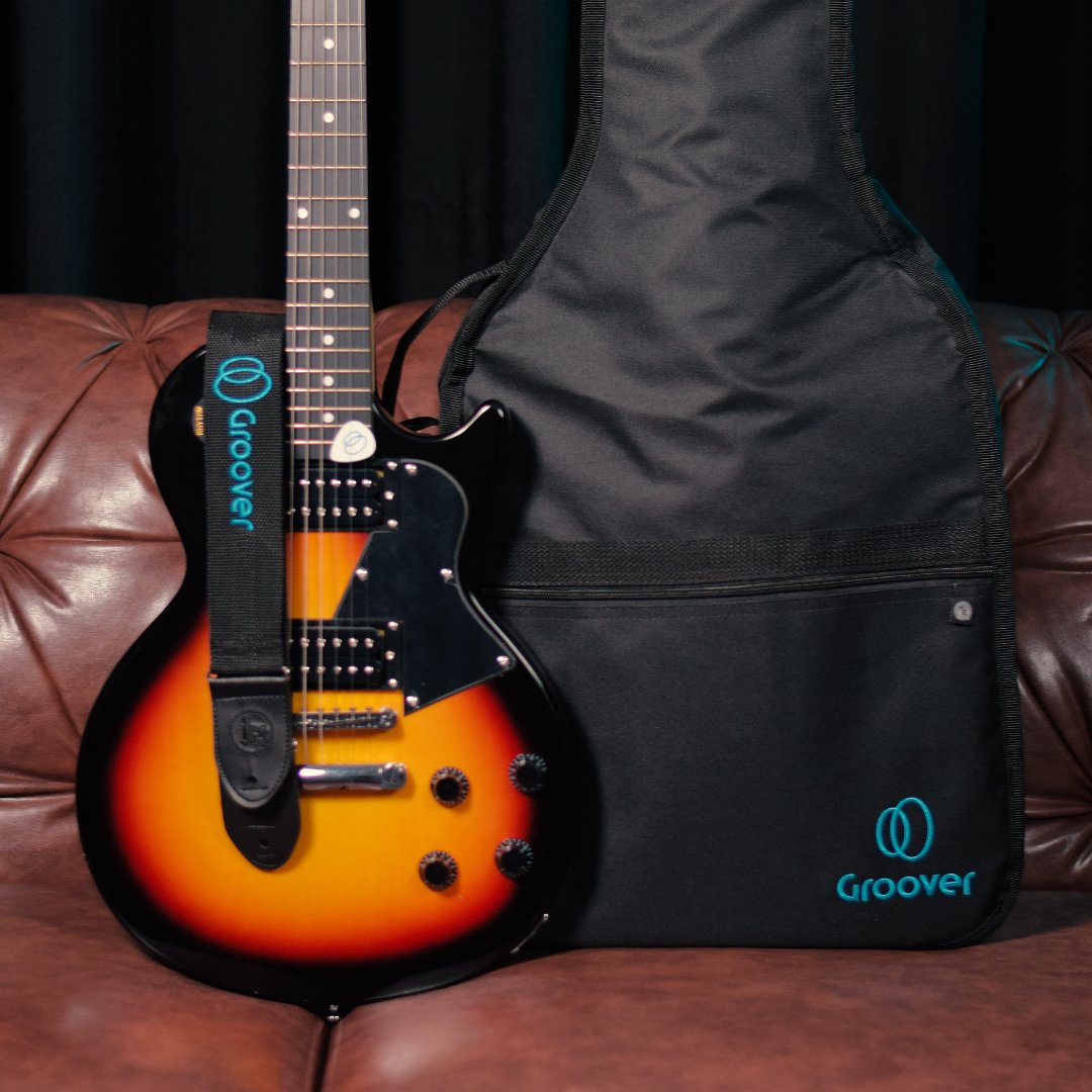 Kit Guitarra Giannini Les Paul Studio GAE09 Sonic Plus Sunburst Correia Bag Groover