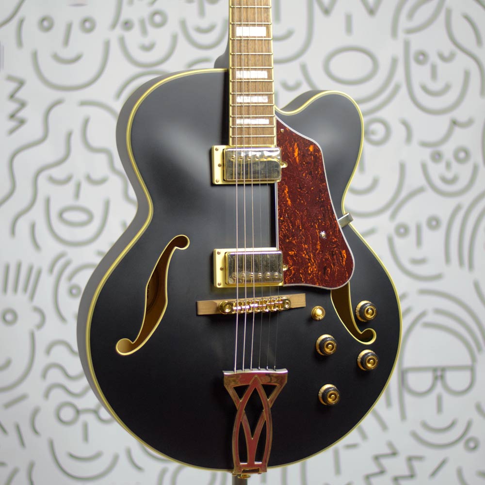 Guitarra Ibanez AF75G Artcore Acústica Black Flat