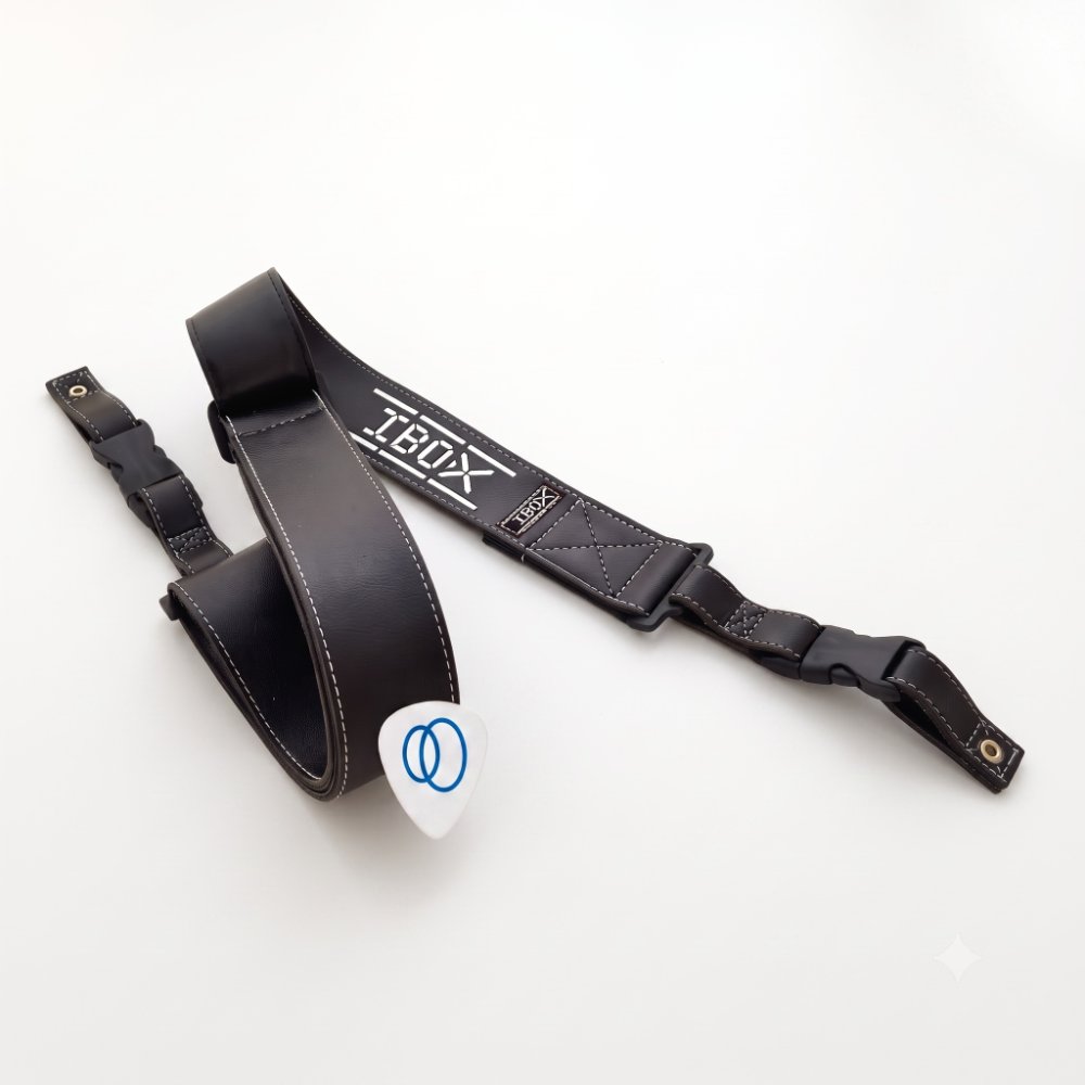 Correia IBOX para Guitarra Baixo e Violão Synthetic Plus CQS52I com Sistema de Engate Rápido