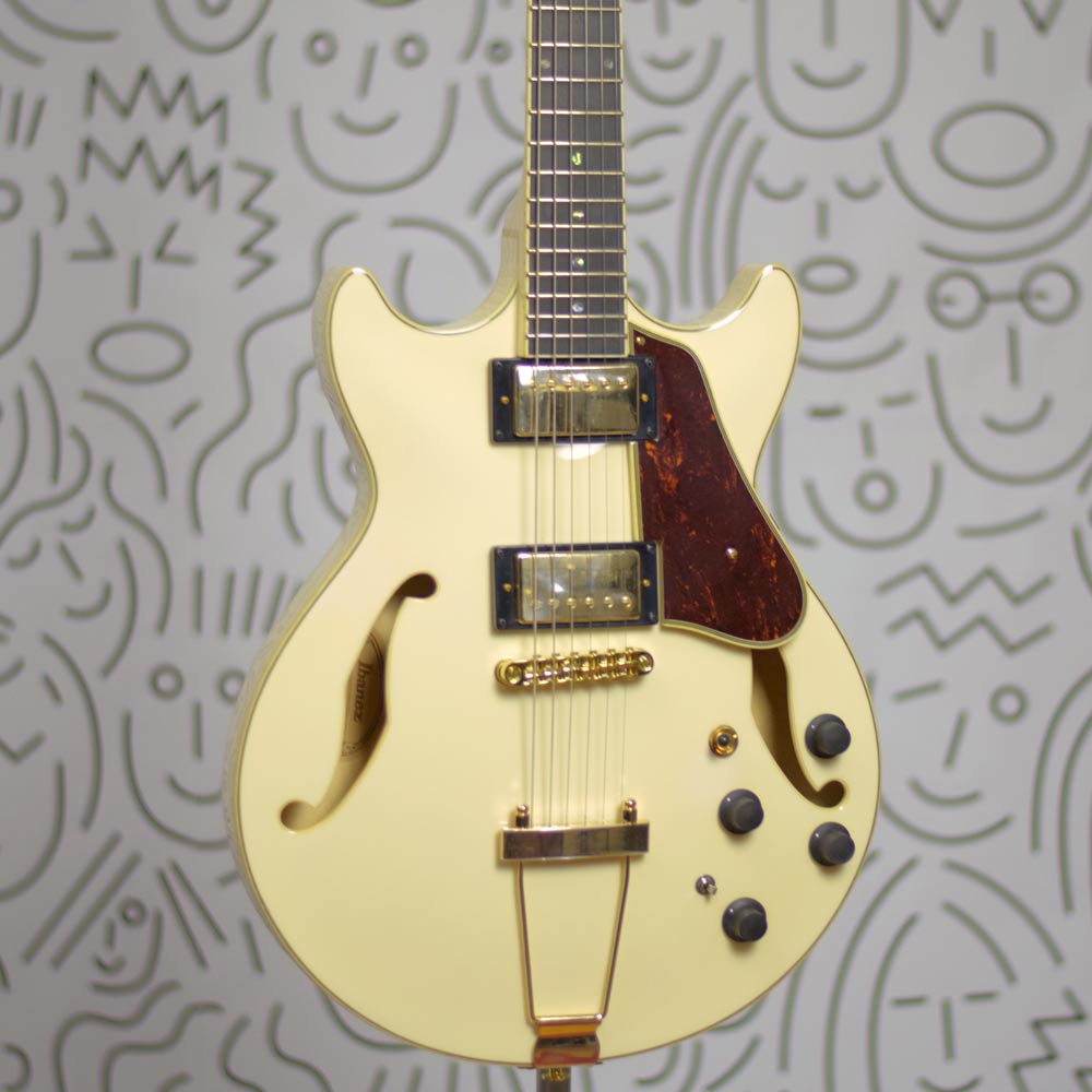 Ibanez / AMH90-IV (Ivory) 〜10/26(14:00) Guitarra Ibanez AMH90 Artcore Expressionist Semi-Acústica Ivory