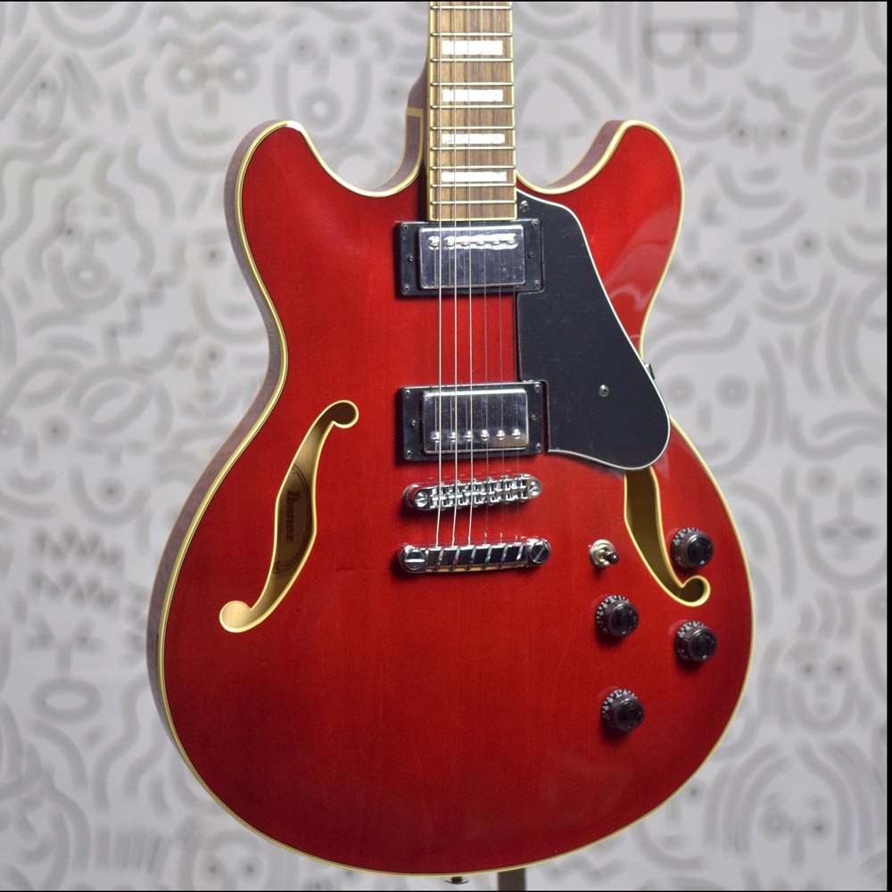 Chitarra Elettrica Ibanez Artcore Semi-Cava - 6 Corde, Sunburst Rosso, Modello AM53SRF