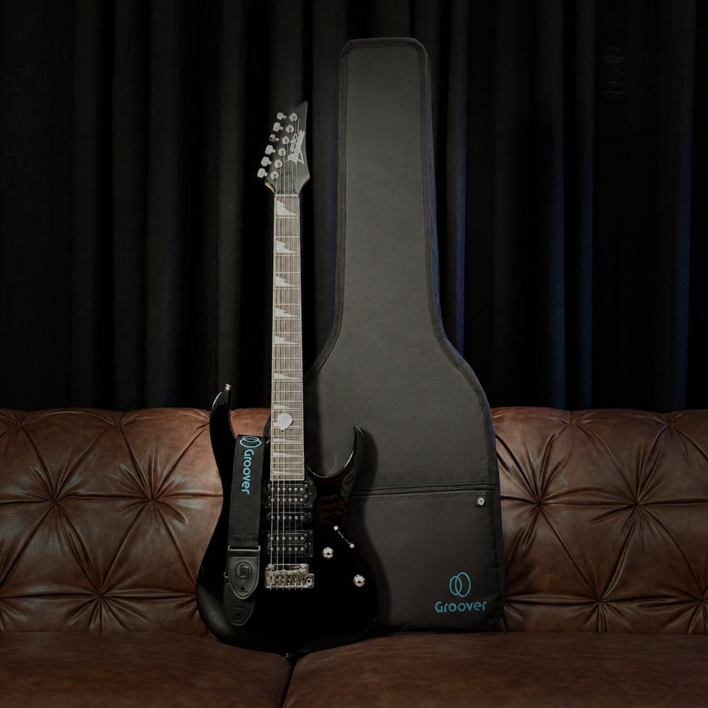 Guitarra Ibanez GRG170DX BKN Preta Bag Correia Groover
