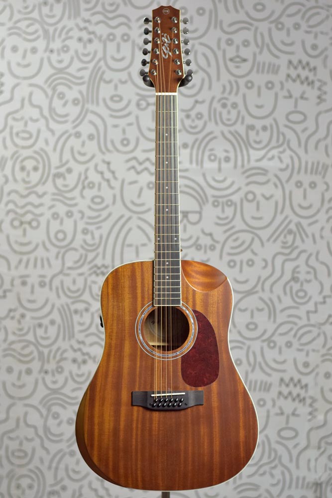 Violão 12 cordas SEIZI NEO AKIRA MIRAI Half Cutaway Mahogany Satin