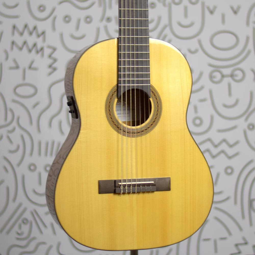 Violão Rozini RX517 Studio Fishman 7 Cordas Nylon Eletrico Natural