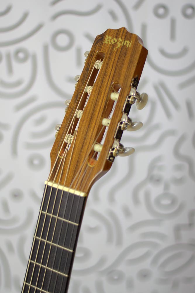 Violão Rozini RX517 Studio Fishman 7 Cordas Nylon Eletrico Natural