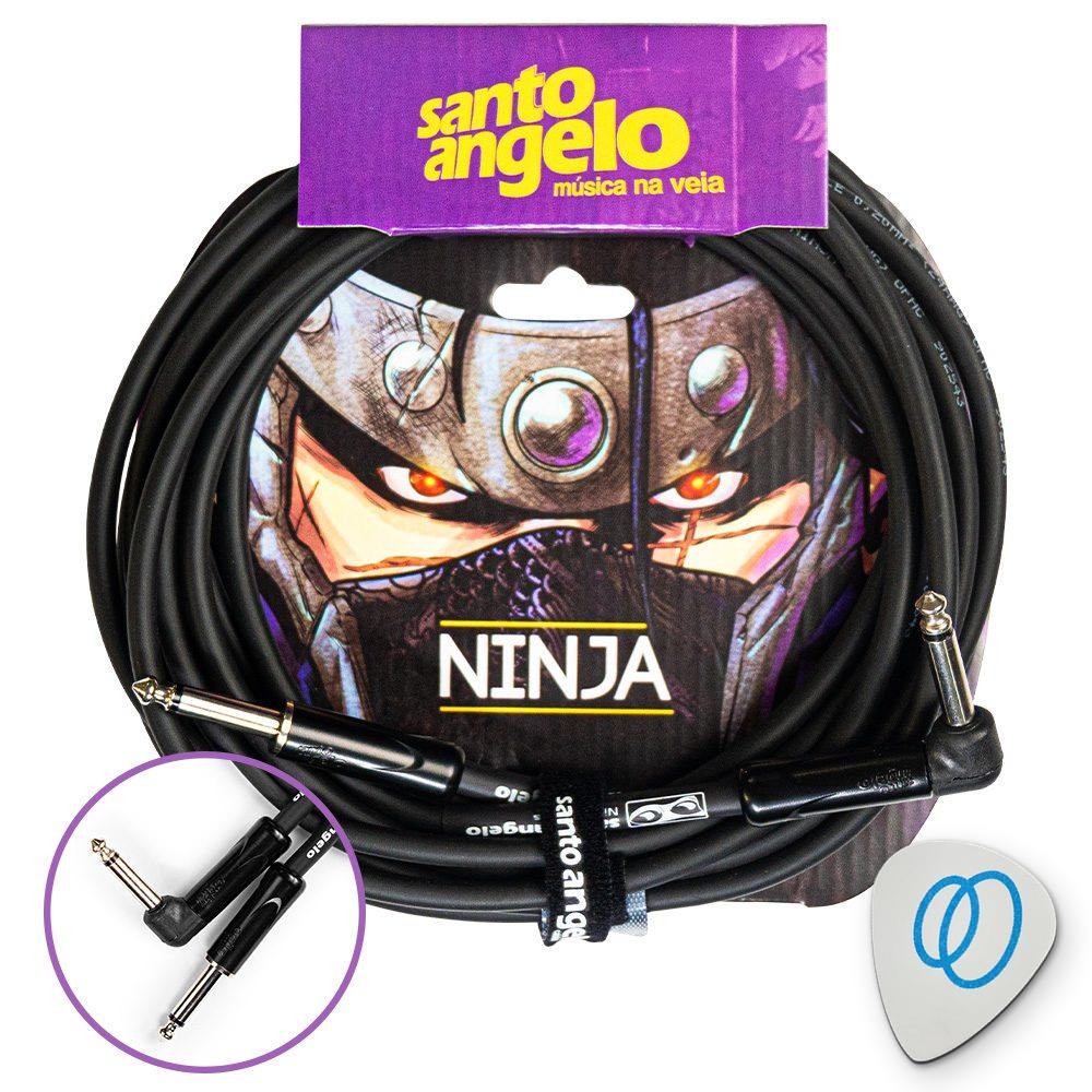 Cabo Santo Angelo Ninja Plug L para Guitarra Violão Baixo