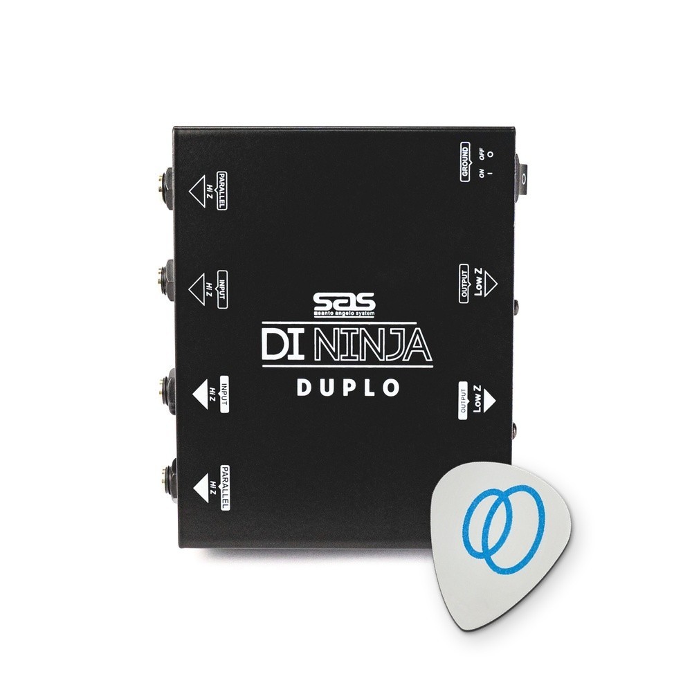 Direct Box Passivo Duplo Santo Angelo DI Ninja Duplo 2 Canais Ground Lift + Palheta Groover