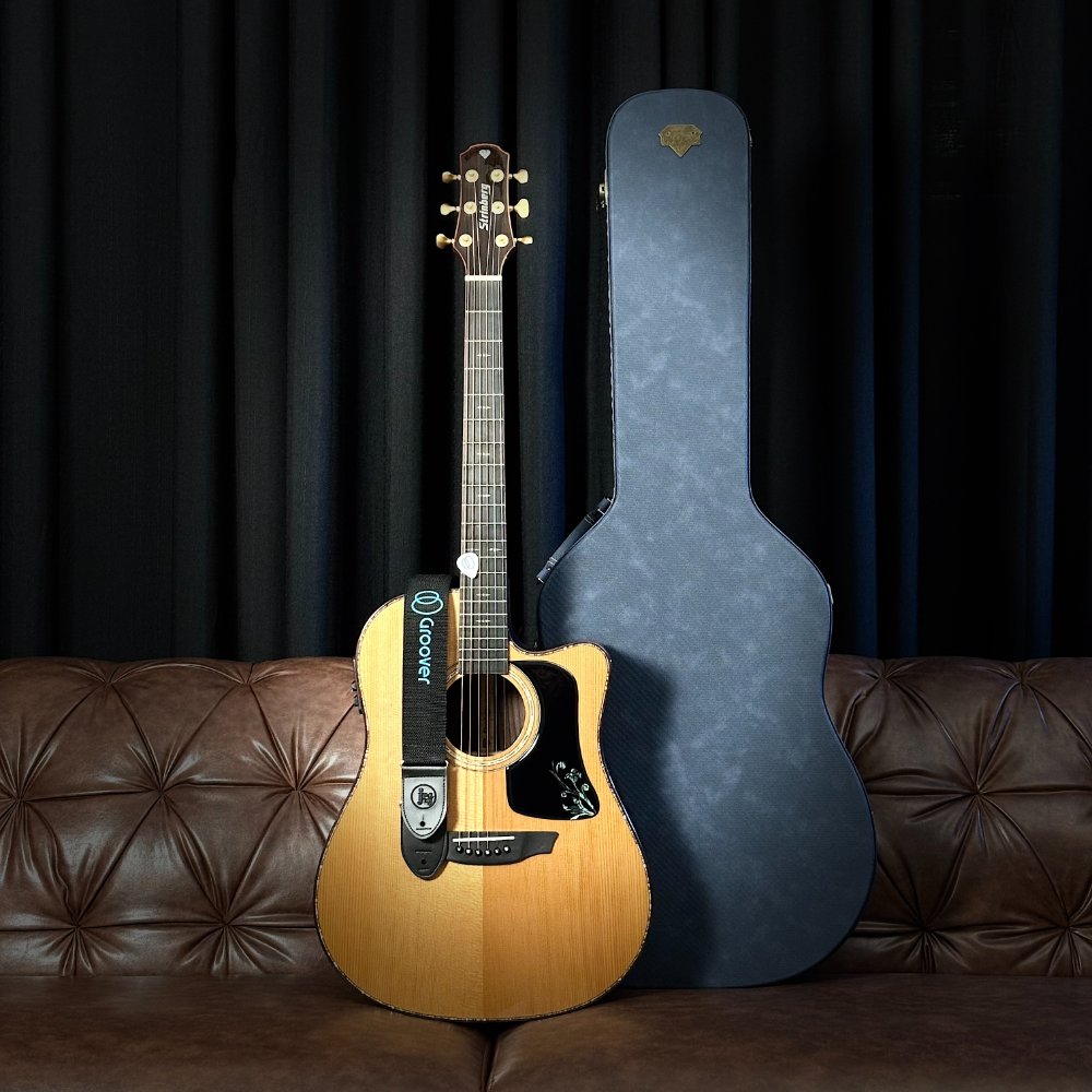 Violão Strinberg Diamond DD6SC Roasted Top All Solid Natural Brilhante com Case
