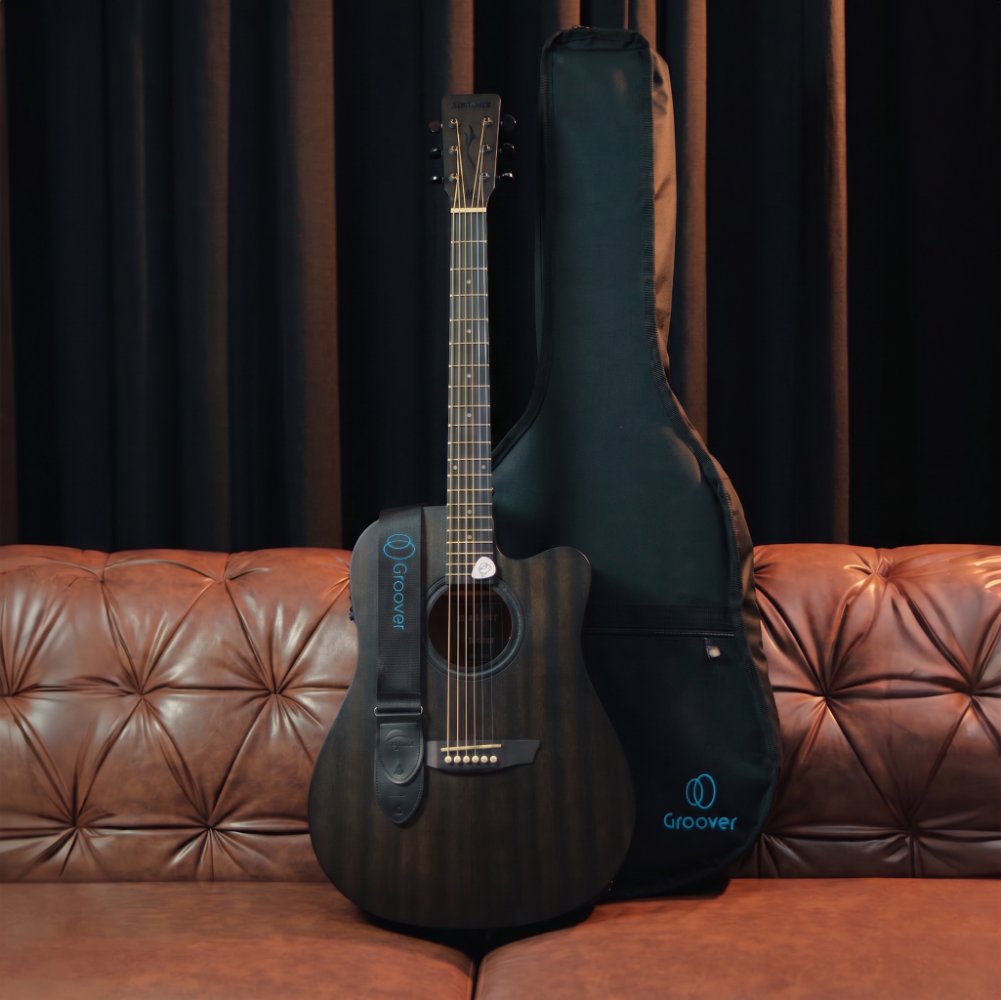 Violão Strinberg Forest FS4D TOS Folk Eletroacústico com Cutaway Tobacco Satin Fosco Bag Groover