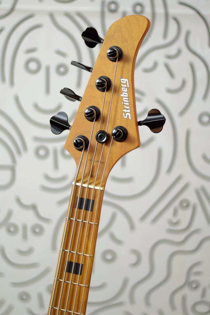 Contra Baixo Strinberg JBS155AD Orange Aninha Deleonis Jazz Bass 5
