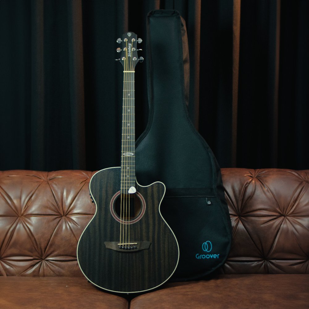 Violão Strinberg SA200C TOS Artístico Eletroacústico com Cutaway Tobacco Satin Fosco e Pré SE-60