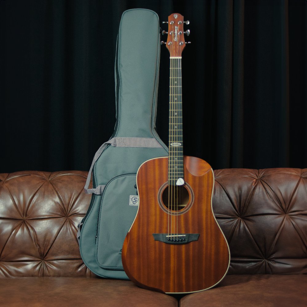Violão Strinberg Galaxy SD301HCR Aço Folk com Efeitos Mahogany Satin com Bag