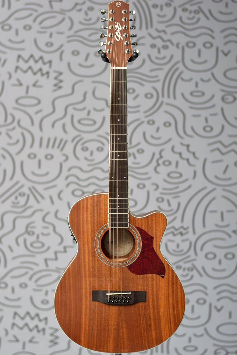 kyoページ Violão Seizi Kyoto Kaizen 12 Cordas Elétrico Mahogany Satin com