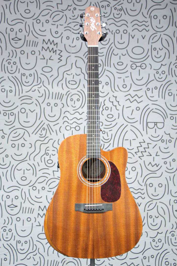 Violão Seizi Neo Tokyo Solid Top Mirai Aço Eletrico Mahogany Satin