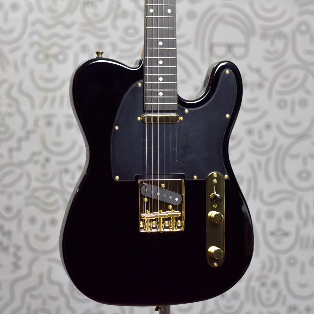 Guitarra Seizi Vintage Saitama Telecaster All Black Gold