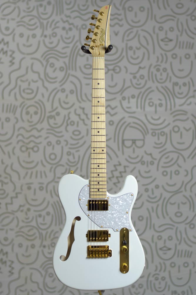 Guitarra Seizi Katana Kabuki HH Telecaster Semi Acustica Thinline