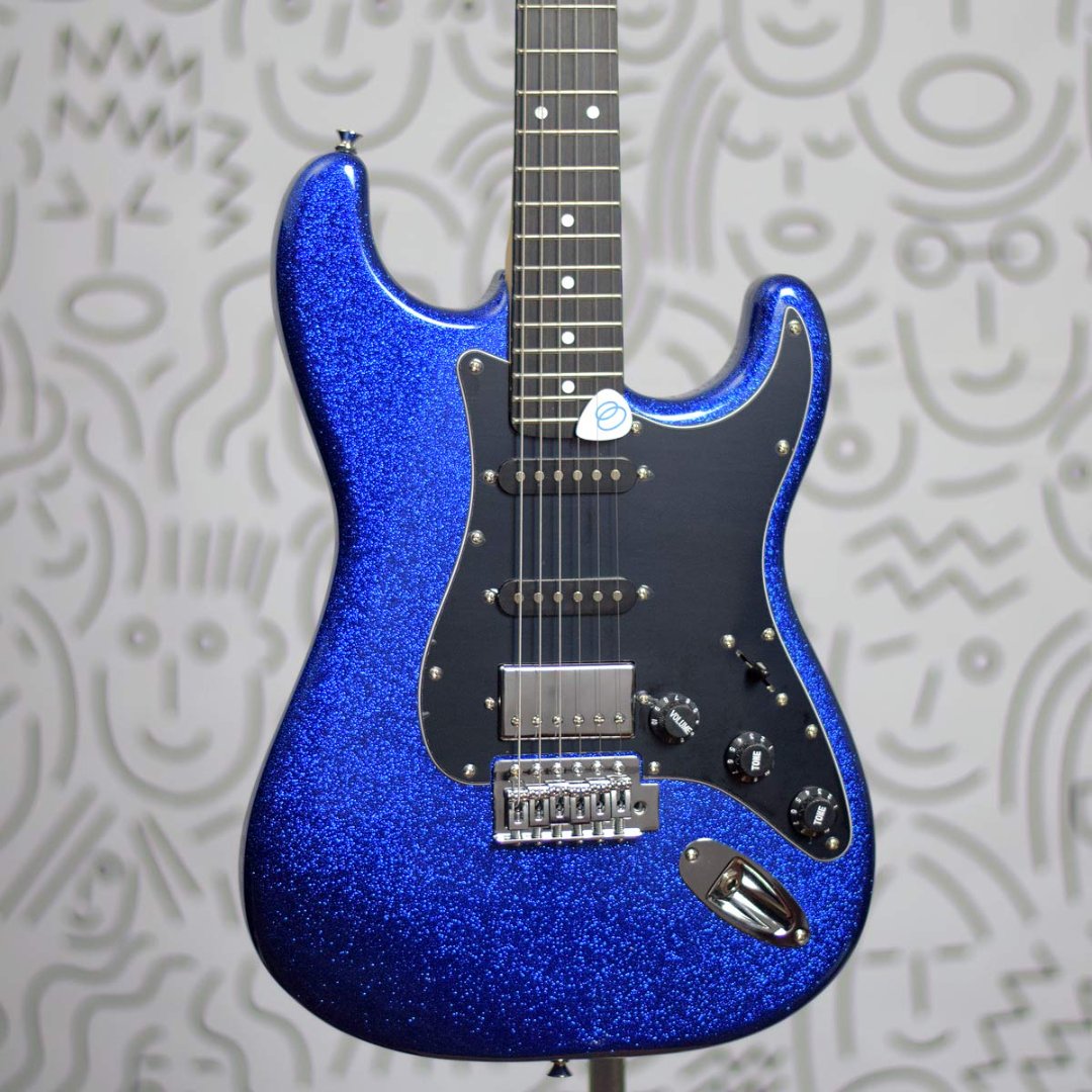 Guitarra Seizi Fun Katana Musashi Royal Dark Blue Spakle Escala