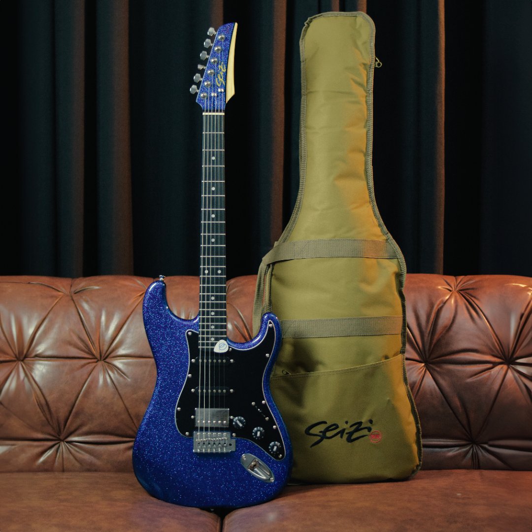 Guitarra Seizi Fun Katana Musashi Royal Dark Blue Spakle Escala
