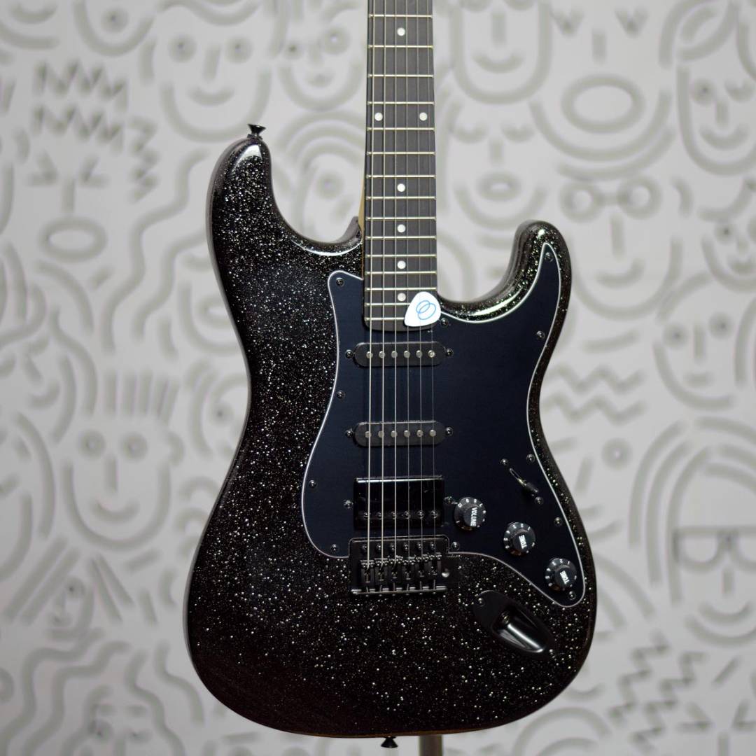 Guitarra Seizi Fun Katana Musashi HSS Midnight Black Sparkle