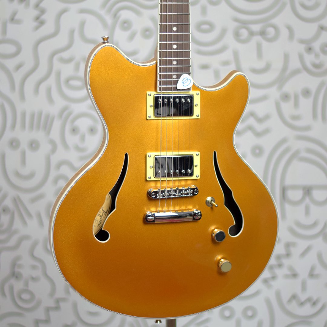 Guitarra Tagima Ekosonic Semi Acústica Gold com Case