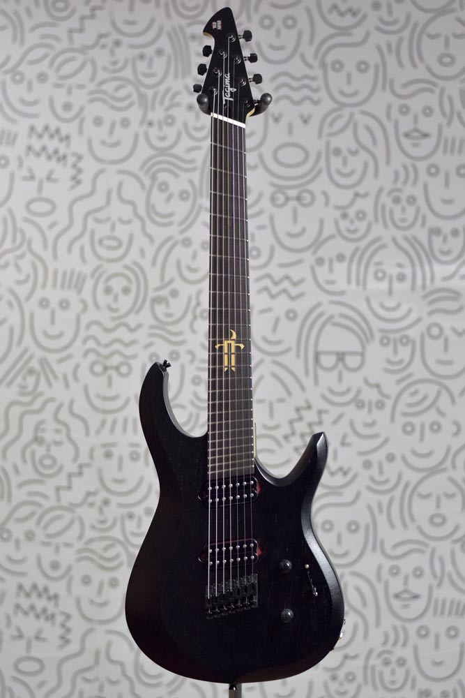 Guitarra Tagima Brazil True Range 7 Cordas Multiscale Black Satin