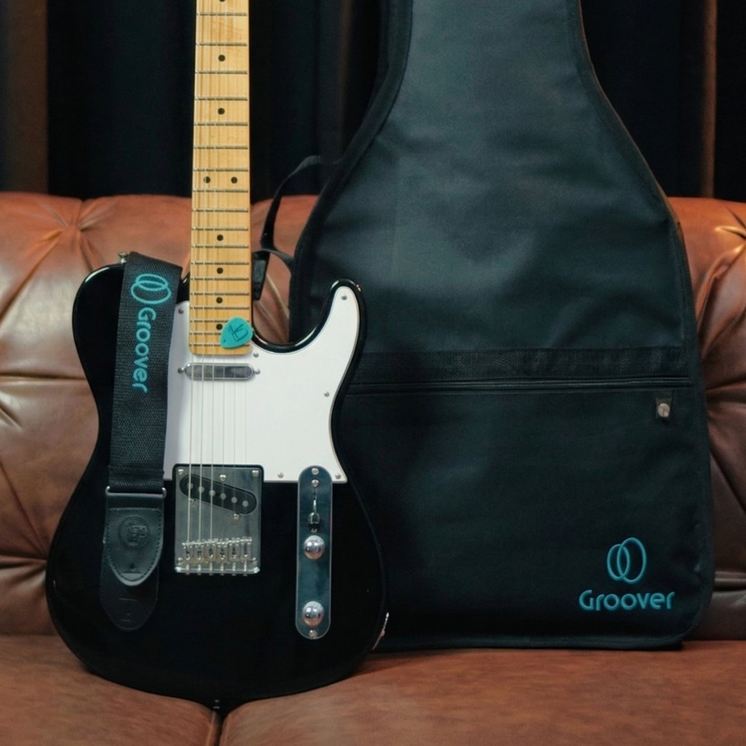 Guitarra Tagima TW-55 Telecaster Black Correia e Bag Groover