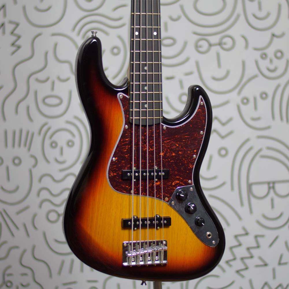 Contra Baixo Tagima TW73 5 Cordas Jazz Bass Passivo Sunburst