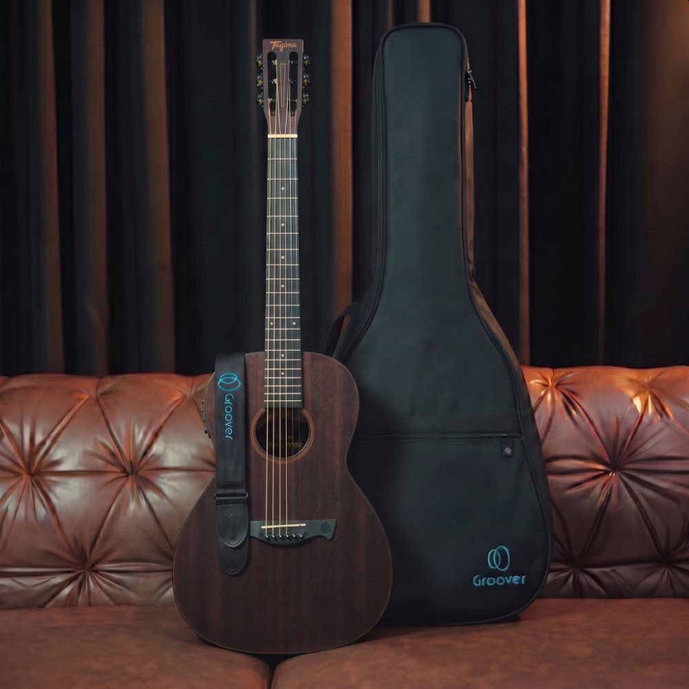 Violão Tagima Utah Gran Reserva Parlor 00 All Sapele Elétrico Bag Groover